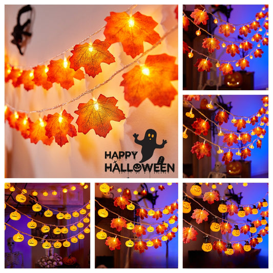 LED Maple Leaf Pumpkin Light