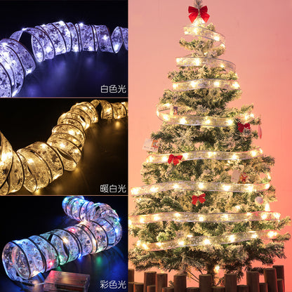 Christmas tree satin light strip