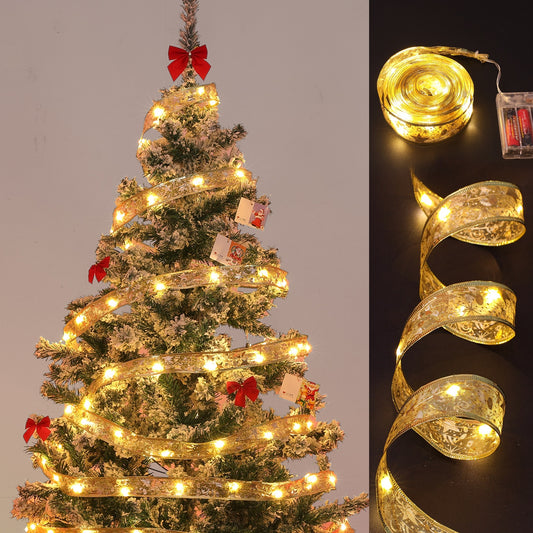 Christmas tree satin light strip