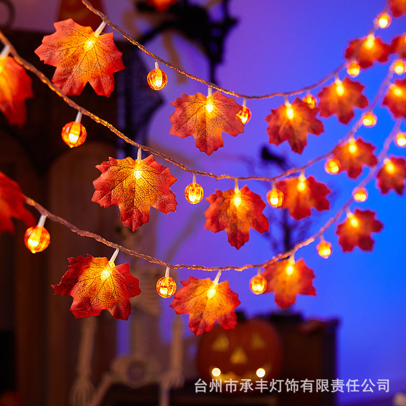 LED Maple Leaf Pumpkin Light