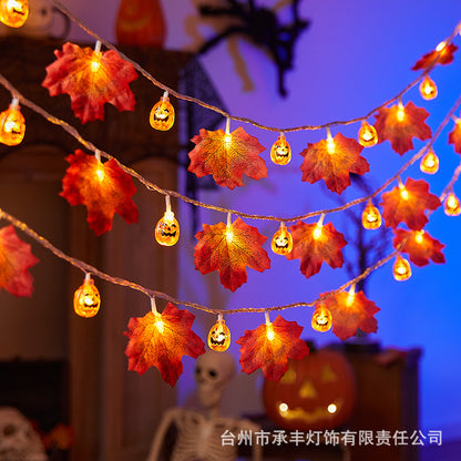 LED Maple Leaf Pumpkin Light